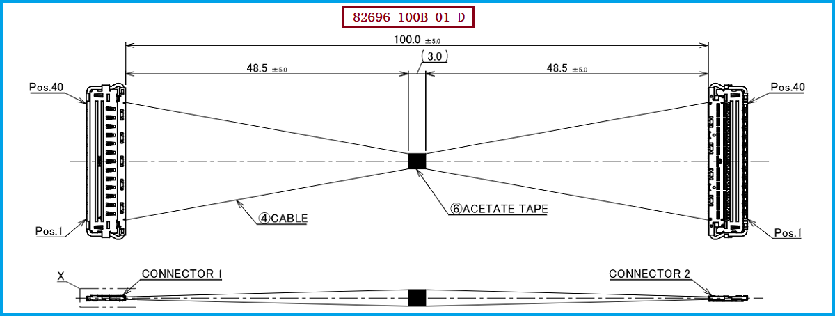 I-PEX 82696-100B-01-D极细同轴线束 I-PEX 82696-100B-01-D极细同轴线束