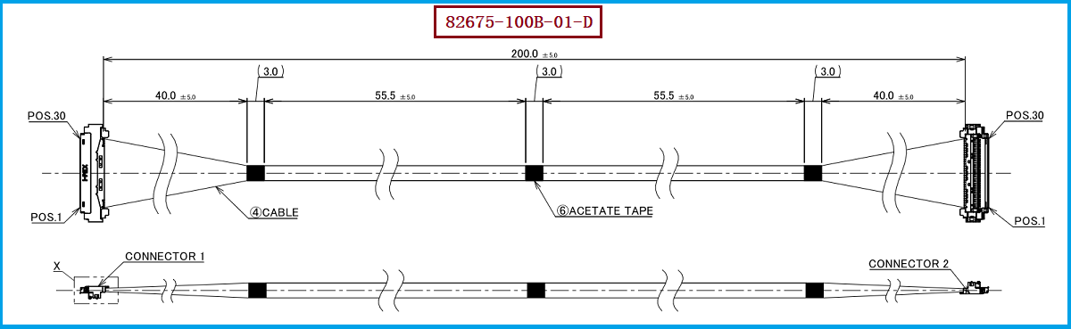 I-PEX 82675-100B-01-D极细同轴线束 I-PEX 82675-100B-01-D极细同轴线束