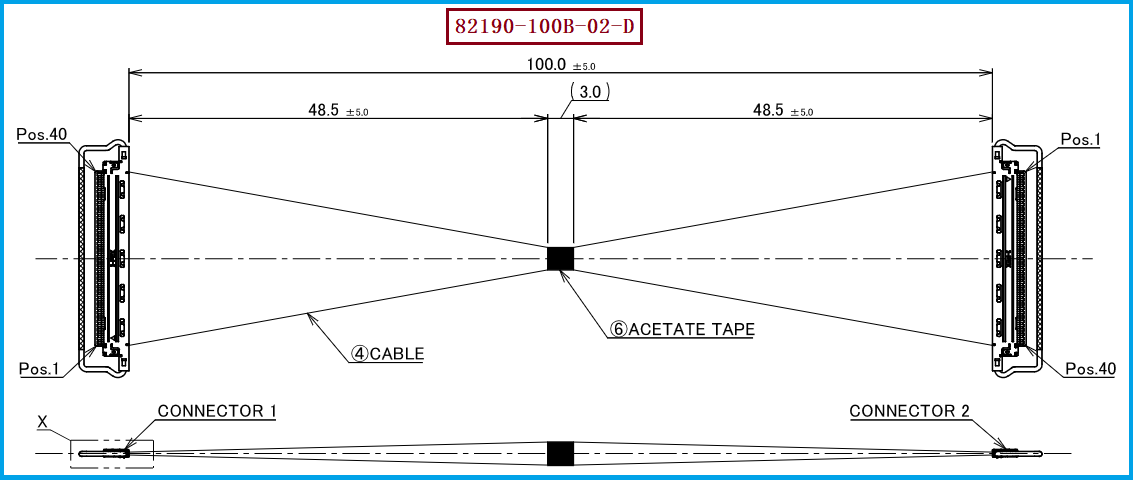 I-PEX 82190-100B-02-D极细同轴线束 I-PEX 82190-100B-02-D极细同轴线束