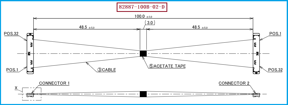 I-PEX 82887-100B-02-D极细同轴线束 I-PEX 82887-100B-02-D极细同轴线束
