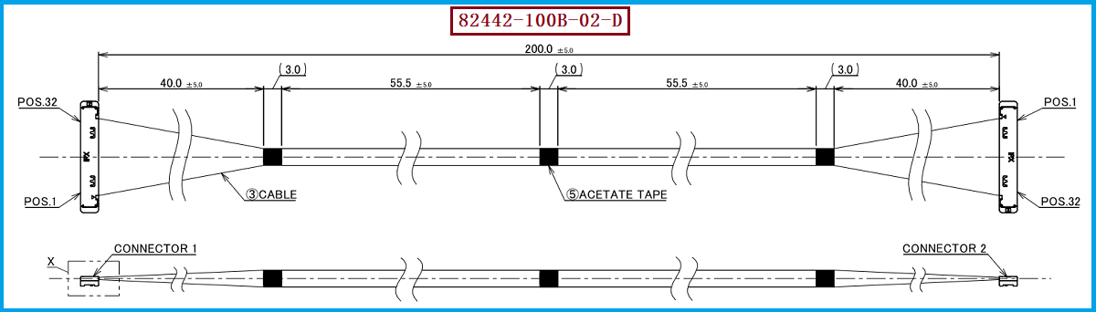 I-PEX 82442-100B-02-D极细同轴线束 I-PEX 82442-100B-02-D极细同轴线束